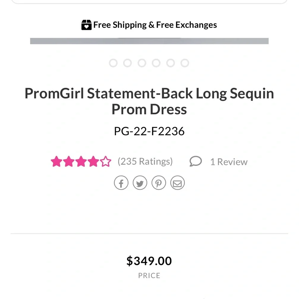 Promgirl - Forest Green Sequin Prom Dress, Size 8 - Picture 8 of 9